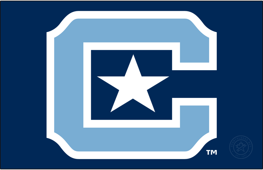 The Citadel Bulldogs 2021-Pres Primary Dark Logo v2 iron on transfers for clothing